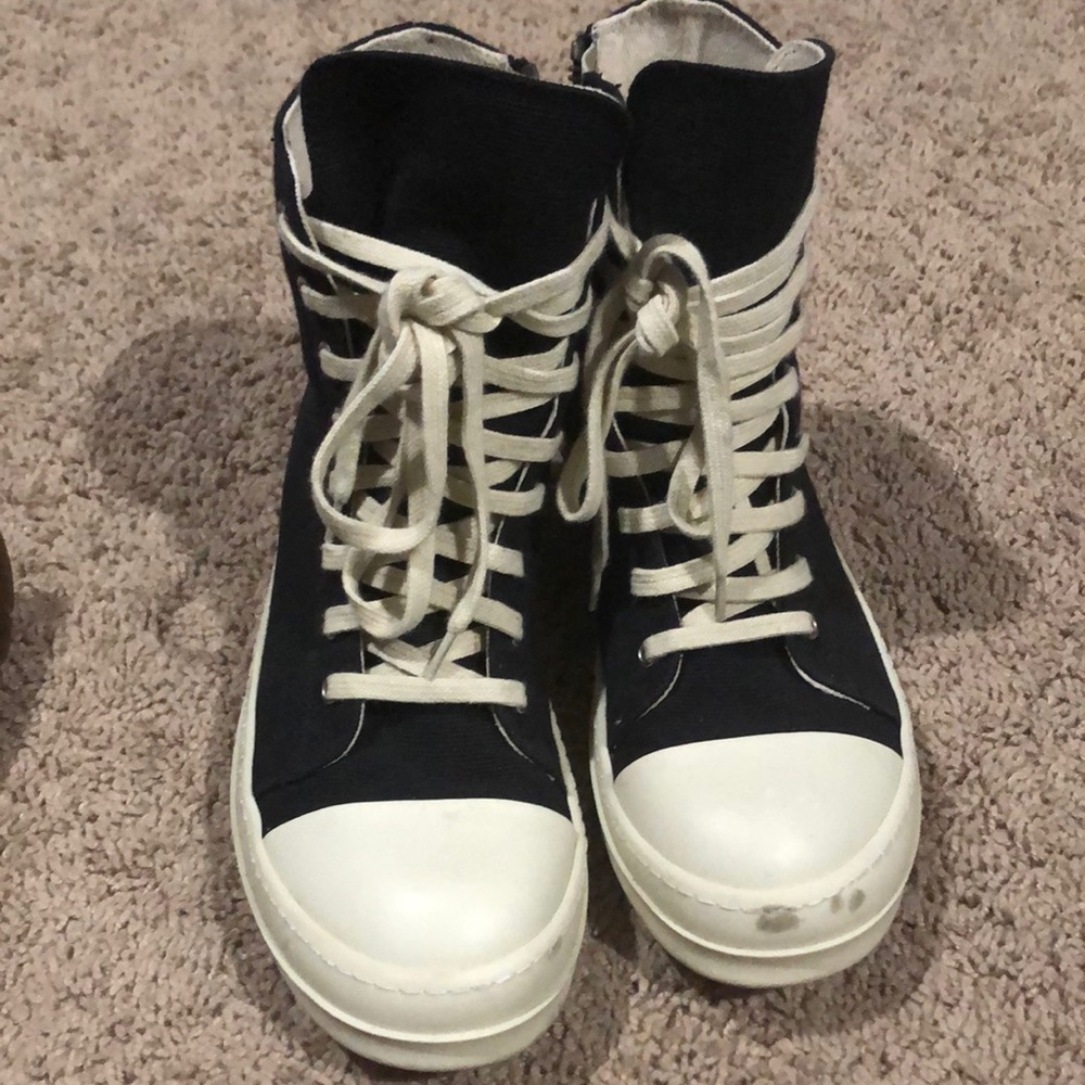 Rick Owens drkshdw high top ramones